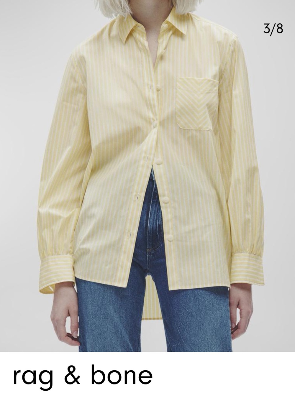 rag & bone Women's Maxine Stripe Poplin Shirt